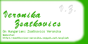 veronika zsatkovics business card